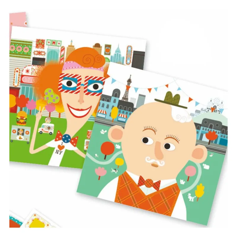 Djeco Tous différents - stickers 8934< Autocollants Et Décalcomanies