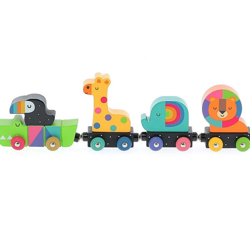 VILAC Train des animaux en bois - Andy Westface pour 7415< Jouets Garage, Voitures | Jouets Voitures