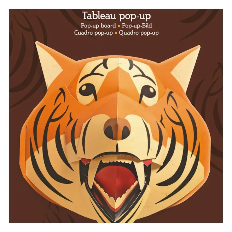 Djeco Trophée Pop-Up Tigrorange 4926<Enfant Little Big Room By Djeco | Décoration Enfants