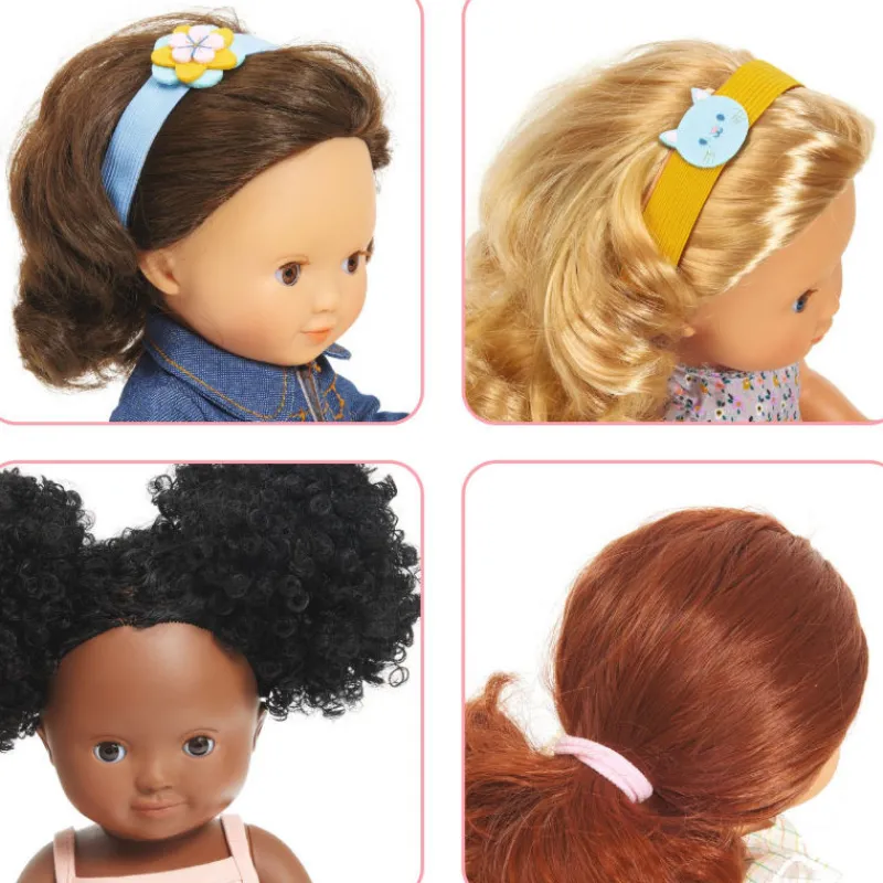 Djeco Trousse de coiffure, accessoire pour poupée POMEA de 7796< Poupées, Peluches