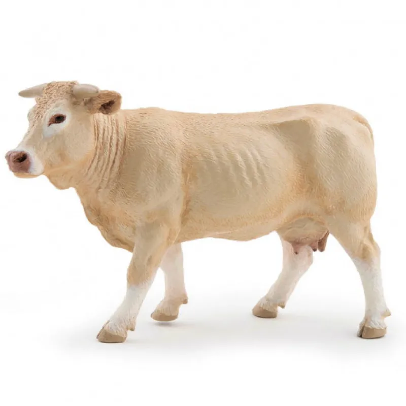 Papo Vache Blonde d'Aquitaine, figurine 51185< Figurines Papo | Ferme En Bois, Centre Équestre Et Zoo