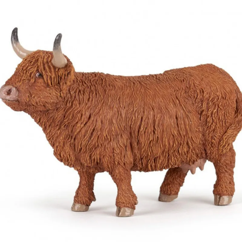 Papo Vache Highland, figurine 51178< Figurines Papo | Ferme En Bois, Centre Équestre Et Zoo