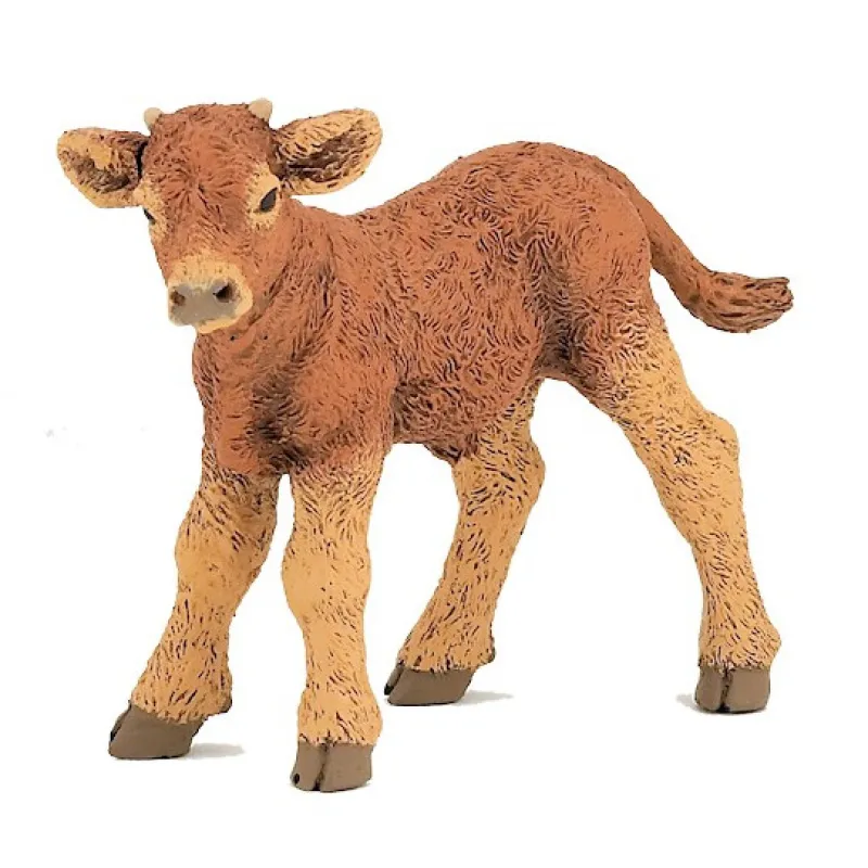 Papo Veau limousin, figurine 51132< Figurines Papo | Ferme En Bois, Centre Équestre Et Zoo
