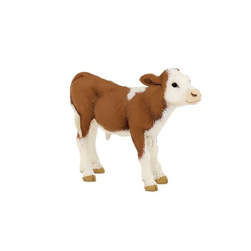 Papo Veau simmental, figurine 51134< Figurines Papo | Ferme En Bois, Centre Équestre Et Zoo