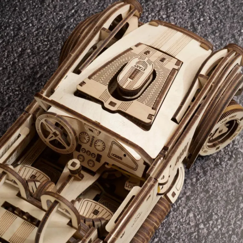 UGEARS models Voiture de course Cobra – UGEARS Puzzle 3D Mécanique< Puzzles 3d | Jeux De Construction