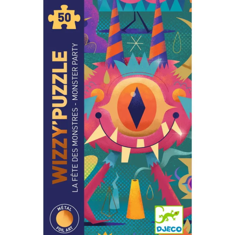 Djeco WIZZY' PUZZLE "la fête des monstres" 50 pcs 7020<Enfant Puzzle Djeco | Puzzles Dès 5 Ans, 54 Pcs
