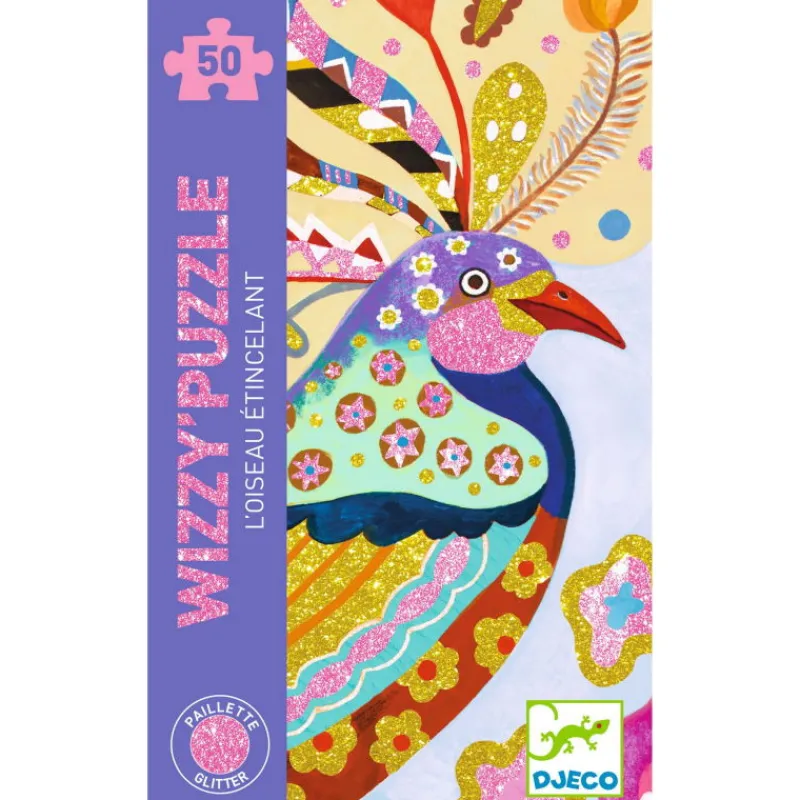 Djeco WIZZY' PUZZLE "l'oiseau étincelant" 50 pcs 7022<Enfant Puzzle Djeco | Puzzles Dès 5 Ans, 54 Pcs