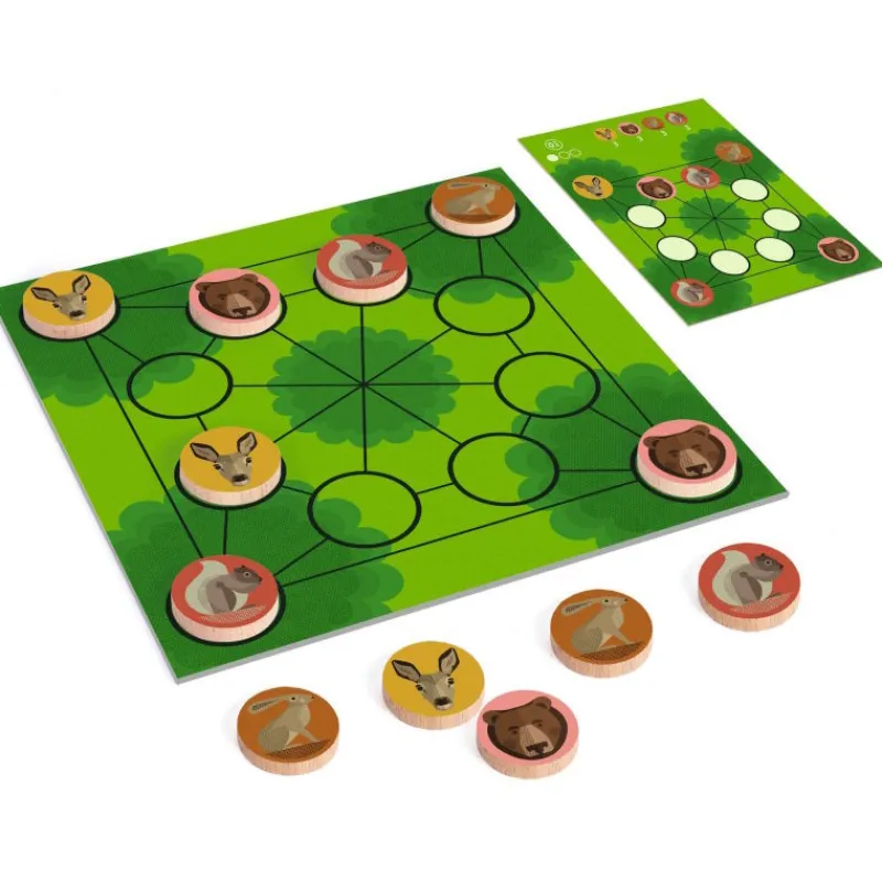 Djeco WOODANIMO Jeu Sologic de 8587< Jeux De Société