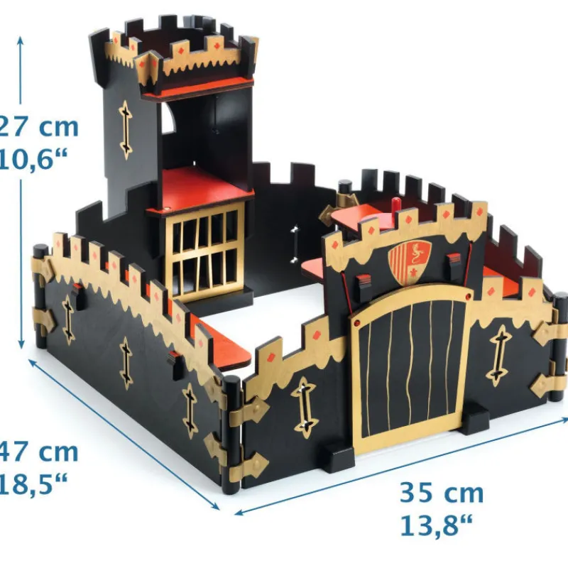 Djeco Ze Black Castel, château fort Arty Toys 6749< Arty Toys Djeco | Château Fort En Bois