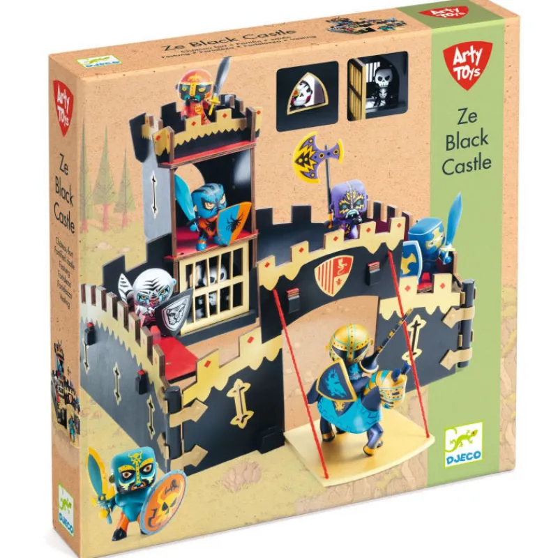 Djeco Ze Black Castel, château fort Arty Toys 6749< Arty Toys Djeco | Château Fort En Bois