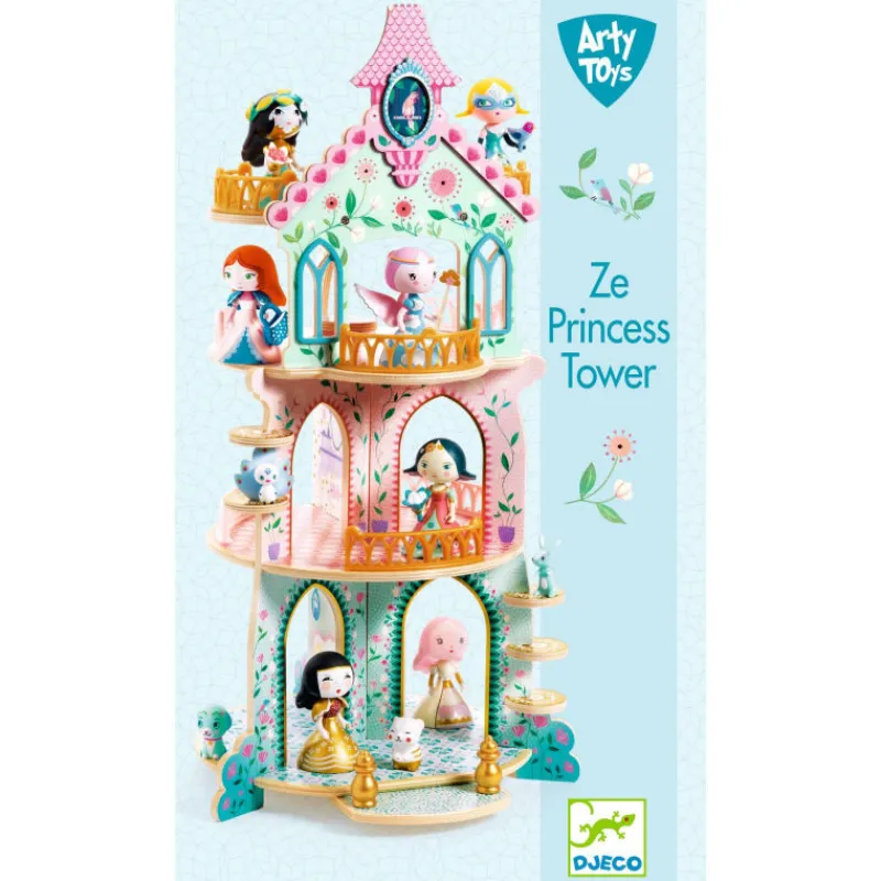 Djeco Ze Princess Tower Arty Toys 6787< Arty Toys Djeco | Château Fort En Bois