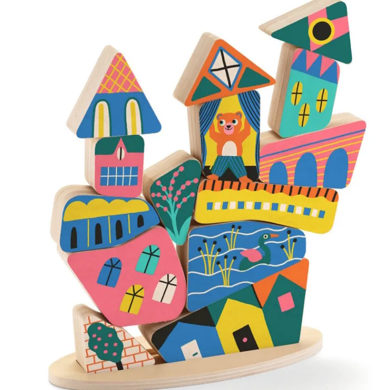 Djeco Ze Stakaboom, jeu de construction en bois 6438< Jeux De Société | Jeux De Construction
